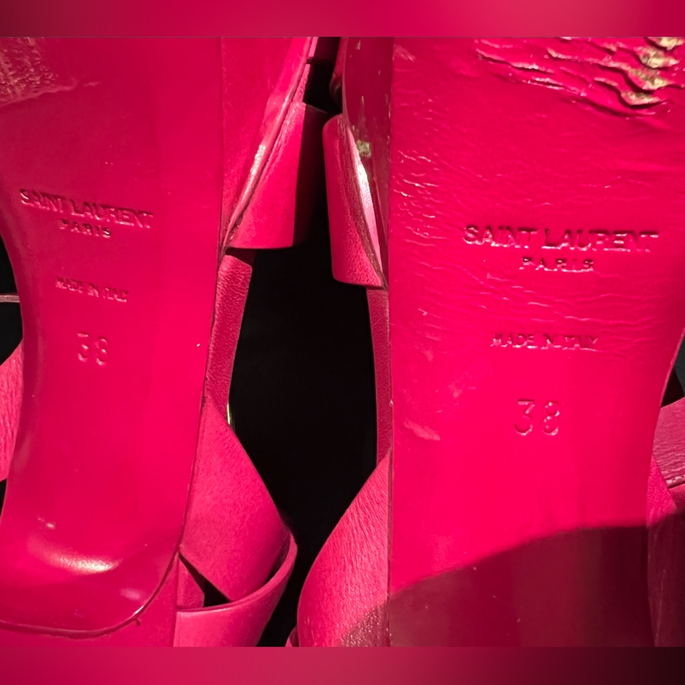 pink YSL heel, size 38, slightly worn but still in good condition. - Picture 6 of 6